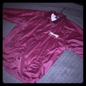 Maroon Thrasher windbreaker